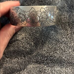 Vintage Kirk pewter cuff bracelet